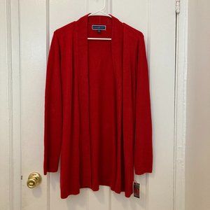 Long Red Cardigan